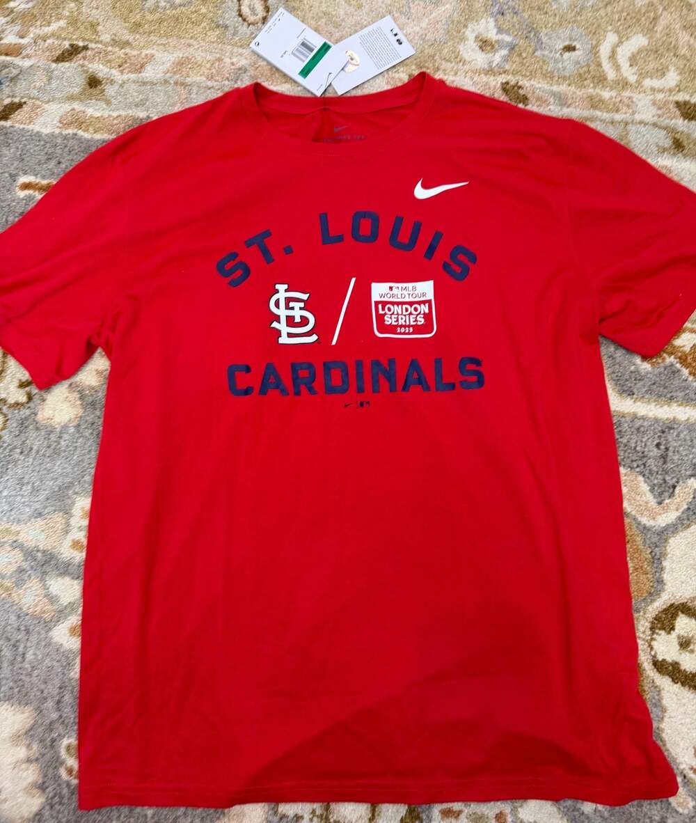 Nike St. Louis Cardinals 2023 MLB London Series Dri-FIT T-Shirt